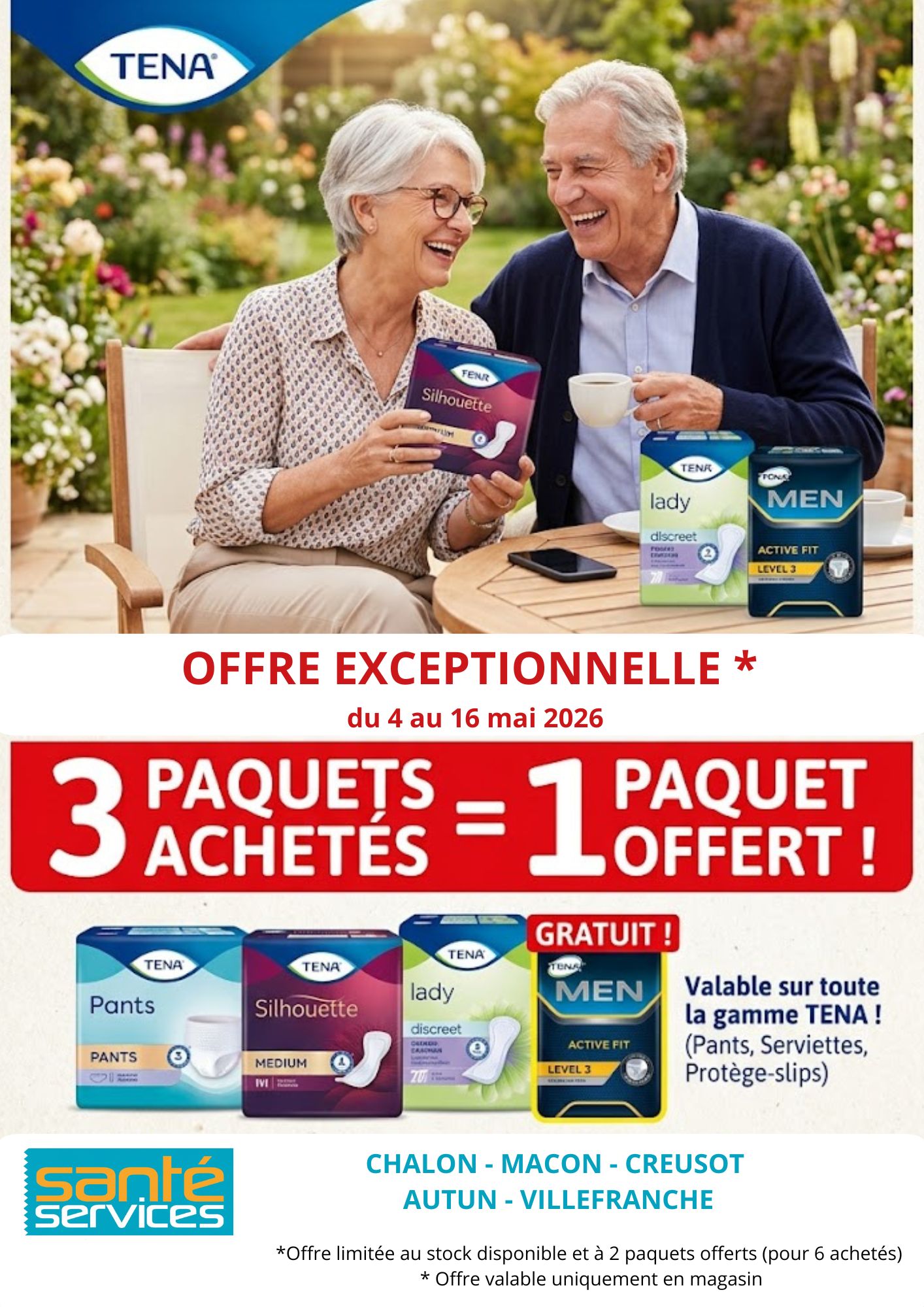 TENA PAS CHER